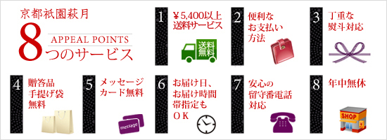 8つのサービス
